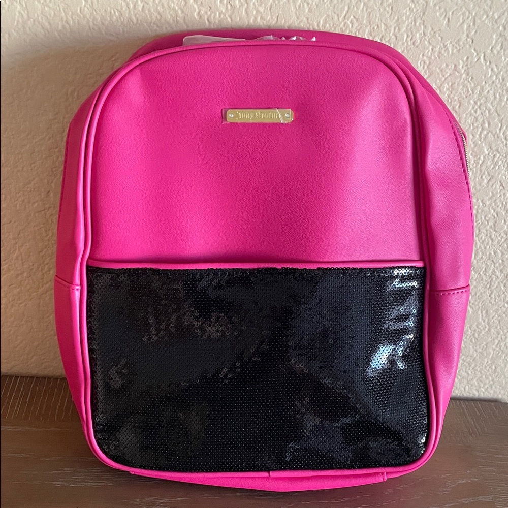 NIP Juicy Couture Pink and Black Women's Backpack